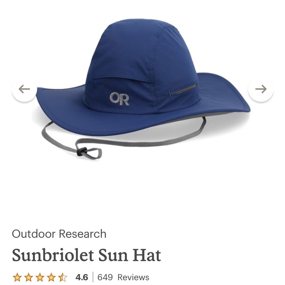 Outdoor Research Navy Sunbriolet Hat Unisex - Picture 1 of 9